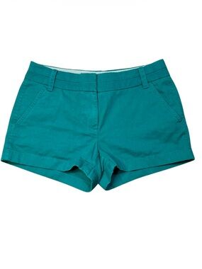 J. Crew Green Chino Cotton Casual Shorts Size 2